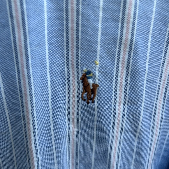 Polo by Ralph Lauren Mens Long Sleeve Button Down Striped Shirt. Size XL - Picture 4 of 5